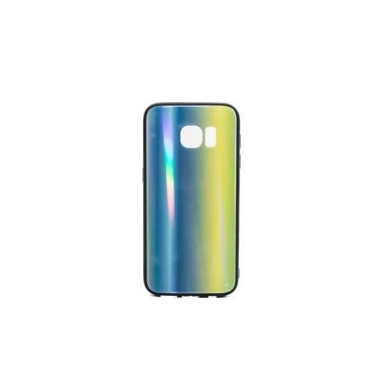 Husa Samsung Galaxy S7 G930 - Iberry Glass Albastru/Verde