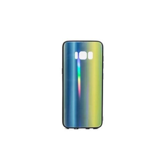 Husa Samsung Galaxy S8+Plus G955 - Iberry Glass Albastru/Verde