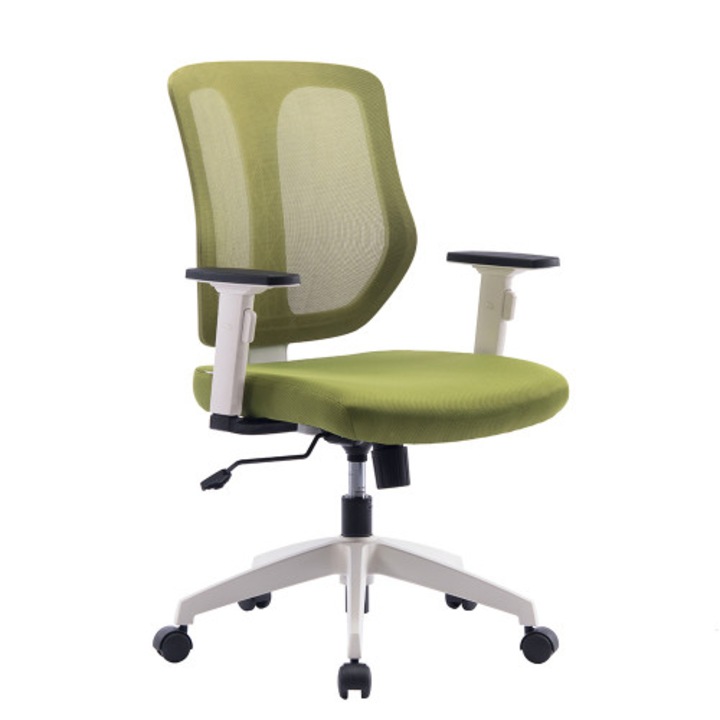 Ергономичен стол ChairPro Art White – зелен