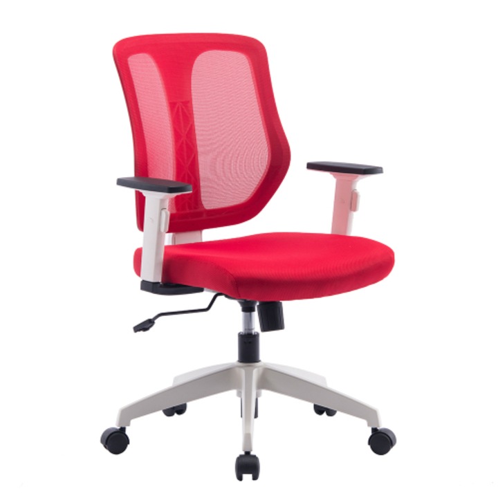 Ергономичен стол ChairPro Art White – червен