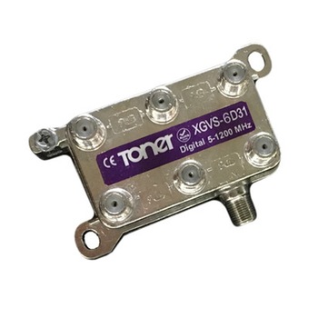 Splitter digital profesional cu 6 iesiri pentru TV cablu , XGVS-6D31 , 5-1220 Mhz , compatibil DOCSIS 3.1 , Toner Splitter digital profesional cu 6 iesiri pentru TV cablu , XGVS-6D31 , 5-1220 Mhz , compatibil DOCSIS 3.1 , Toner