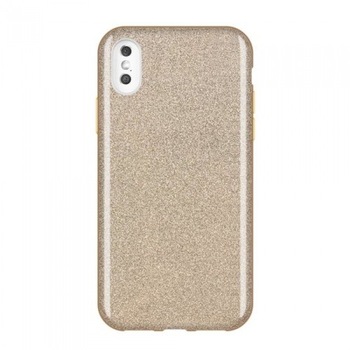 Husa silicon Glitter iPhone XS Max, Auriu Husa silicon Glitter iPhone XS Max, Auriu