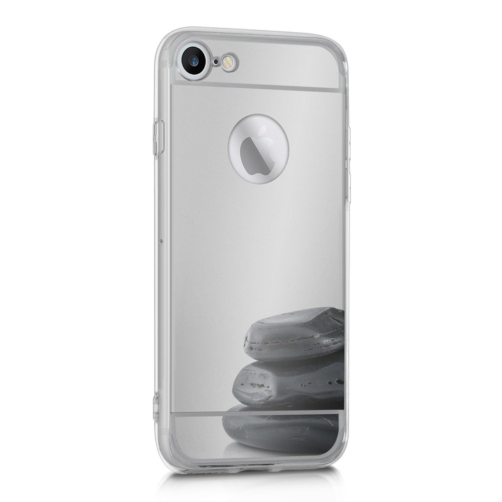 Защитен калъф с огледален ефект за iPhone 6 / 6S, Луксозно сребърно покритие