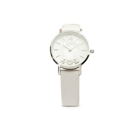 Ceas dama, LeBebe, cu rubin, alb/argintiu