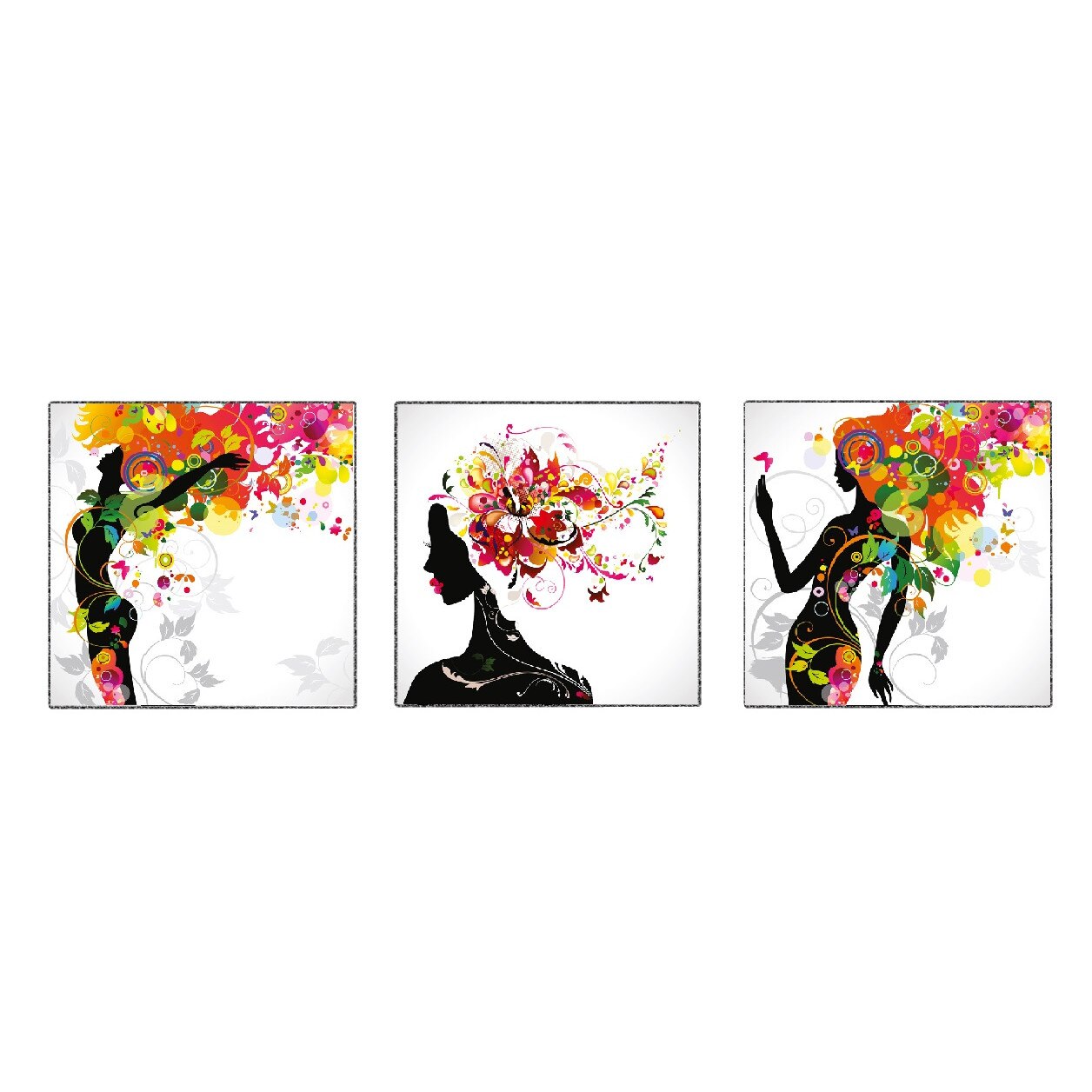 Tablou canvas 3 piese patrat africa 2 (60 x 60 cm)