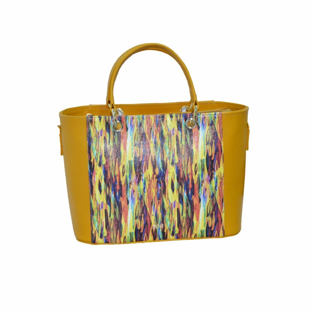 Geanta dama,Zea,piele ,galbena