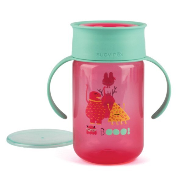 Cana trainer 360 grade roz booo, 340ml, Suavinex