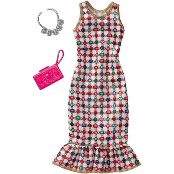 Set imbracaminte si accesorii Mattel Barbie rochita casual Set imbracaminte si accesorii Mattel Barbie rochita casual