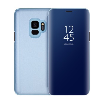 Husa Flip Mirror - Samsung Galaxy S9 - Albastru