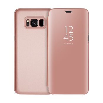 Husa Flip Mirror - Samsung Galaxy S8 Plus - Roz
