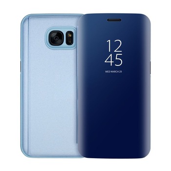 Husa Flip Mirror - Samsung Galaxy S7 Edge - Albastru Husa Flip Mirror - Samsung Galaxy S7 Edge - Albastru