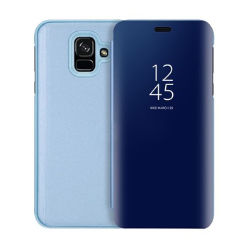 Husa Flip Mirror - Samsung Galaxy A6 (2018) - Albastru