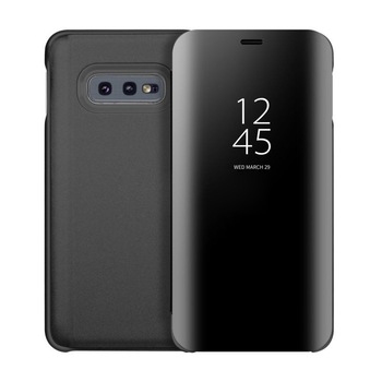Husa Flip Mirror - Samsung Galaxy S10e- Negru Husa Flip Mirror - Samsung Galaxy S10e- Negru