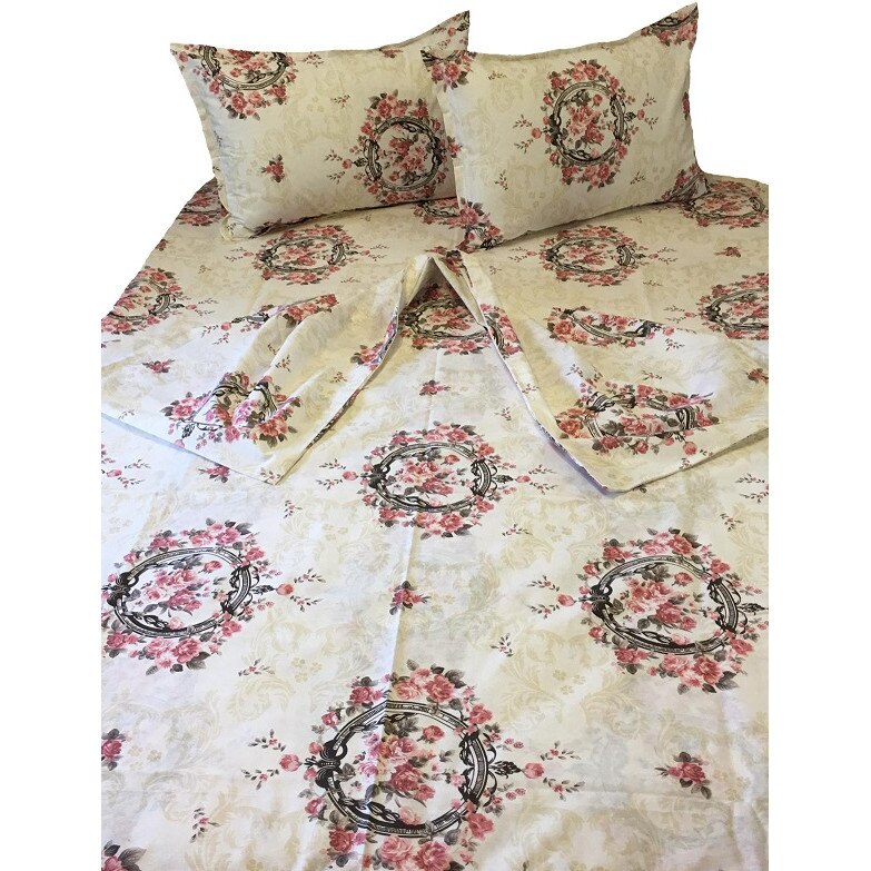 Lenjerie pat single, din bumbac 100%, patru piese, by Liz Line-S4121