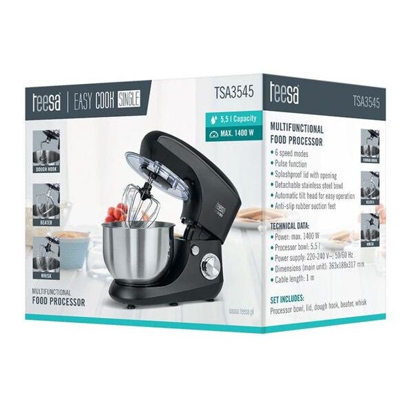 VonShef 13/229 Two-in-One Hand/Stand Mixer for 220 Volts and 50hz