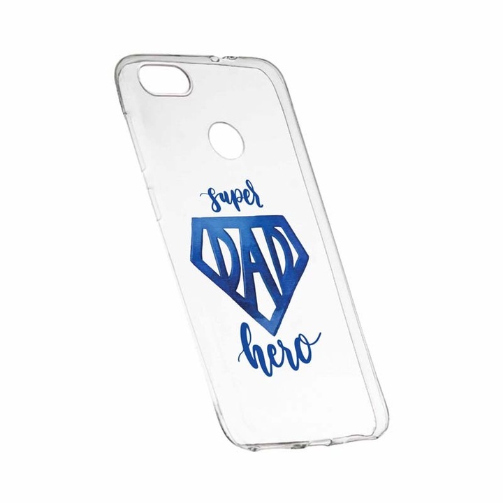 Силиконов калъф Unique за HTC Desire 12 Plus, Superhero Dad, 182