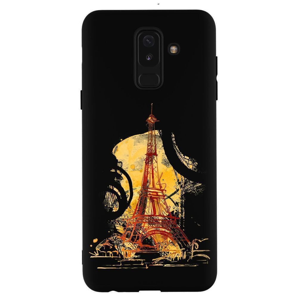 Husa Samsung Galaxy A6 Plus 2018 - Silicon Matte TPU Eiffel Tower