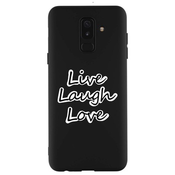 Husa Samsung Galaxy A6 Plus 2018 - Silicon Matte TPU Live Love Husa Samsung Galaxy A6 Plus 2018 - Silicon Matte TPU Live Love