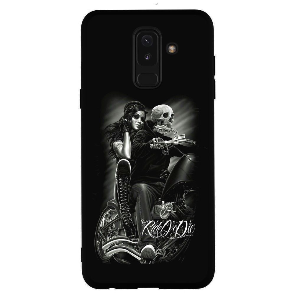 Husa Samsung Galaxy A6 Plus 2018 - Silicon Matte TPU Ride or Die