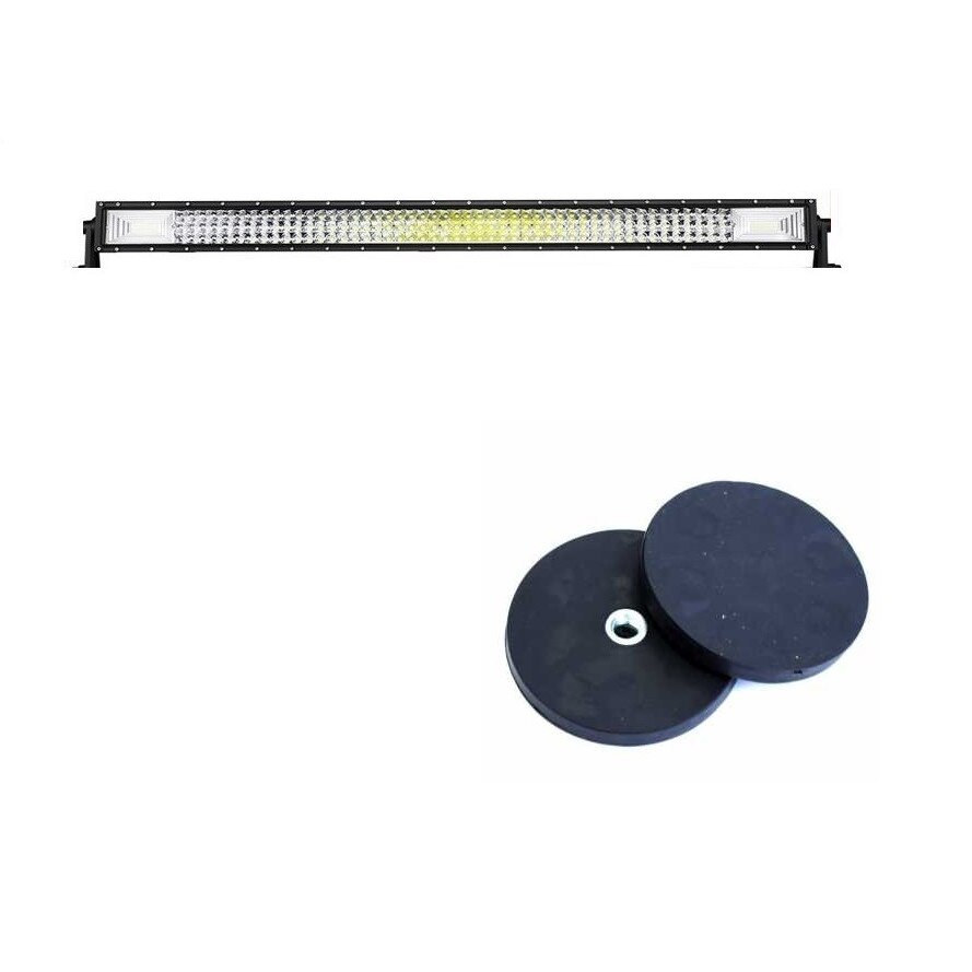 Pachet Led Bar 640w Curbat, 54000 LM, 12-24V si Suporti magnetici inclusi