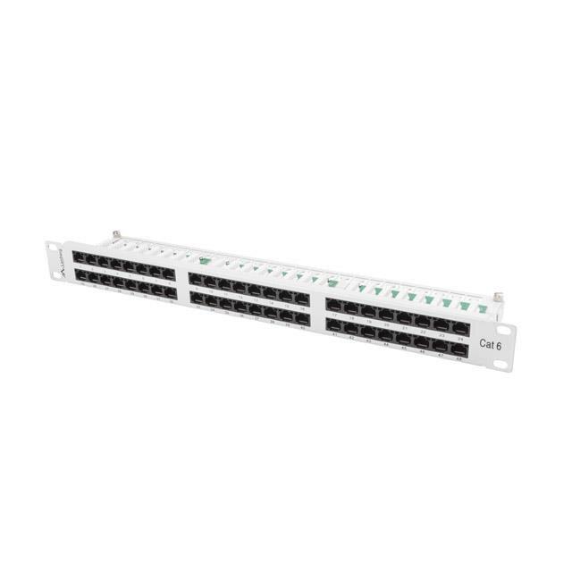 Patch Panel 48 port 1U, cat. 6, Lanberg , gri