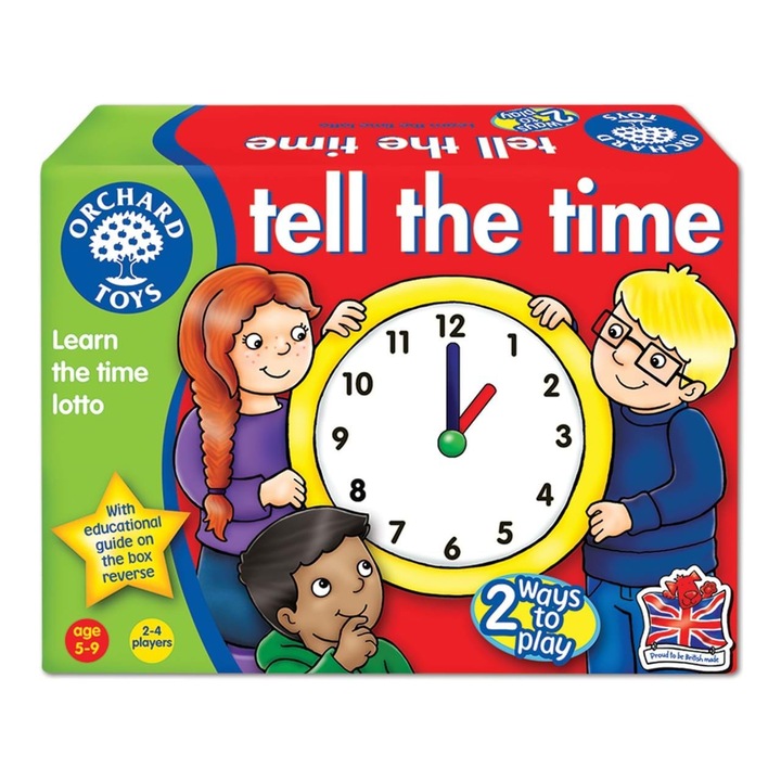 Joc educativ in limba engleza Orchard Toys Citeste ceasul, 2-4 jucatori, +3 ani, MGC