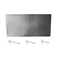 panou perforat orizontal din inox 1000x500mm cu set 25 carlige metalice imagen 26_0_
0