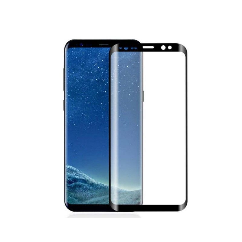 Folie sticla 3D, Full screen, Samsung Galaxy S9+ (S9 Plus), acopera tot ecranul, Negru