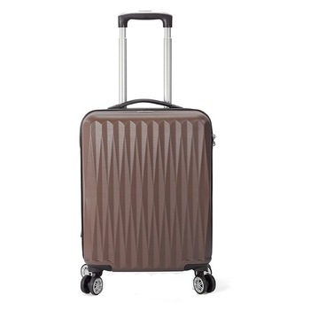 Troler Mediu, cu Cifru, 4 Roti Duble, BENZI, BZ 5356 - 66 cm, Maro Troler Mediu, cu Cifru, 4 Roti Duble, BENZI, BZ 5356 - 66 cm, Maro