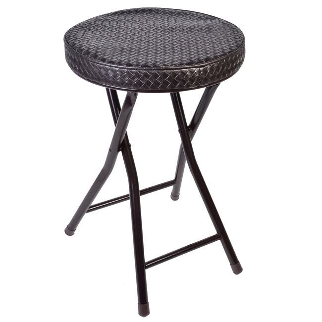 Scaun pliabil , maro , ATS , pentru interior sau exterior , living , hol ,camping, 30 x 47 cm