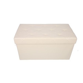 Taburet pliabil cu spatiu de depozitare, greutate suportata 150 kg, 76X38X38 cm, Crem SKY Taburet pliabil cu spatiu de depozitare, greutate suportata 150 kg, 76X38X38 cm, Crem SKY