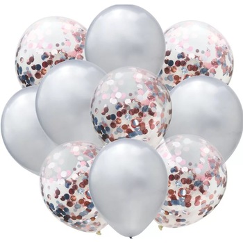 Set 20 Baloane Latex Pentru Petrecere, Alb Set 20 Baloane Latex Pentru Petrecere, Alb