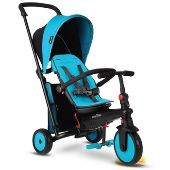 Tricicleta Smart Trike Pliabila 6 in 1 cu Certificare de Carucior si Tehnologie Touch Steering STR3 Albastru Tricicleta Smart Trike Pliabila 6 in 1 cu Certificare de Carucior si Tehnologie Touch Steering STR3 Albastru