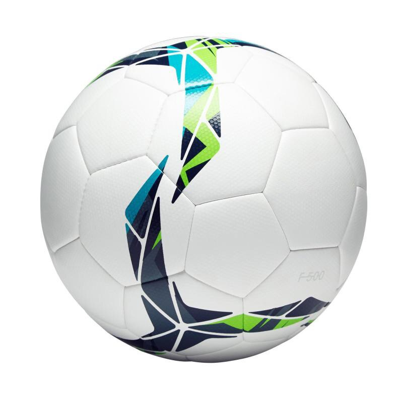 Minge fotbal Leo alb/albastru-marimea 4