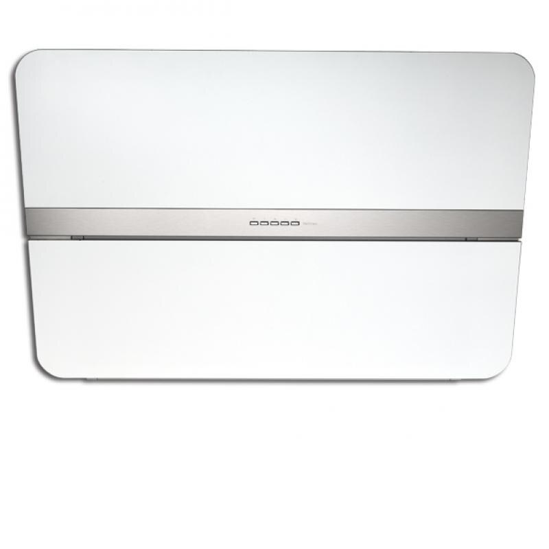 Hota de perete FALMEC FLIPPER, Green Tech, Sticla mata culoare alba, L=85 cm, 800mc/h, Clasa energetica A+++, Garantie 5 ani, Motor Green Tech, LED