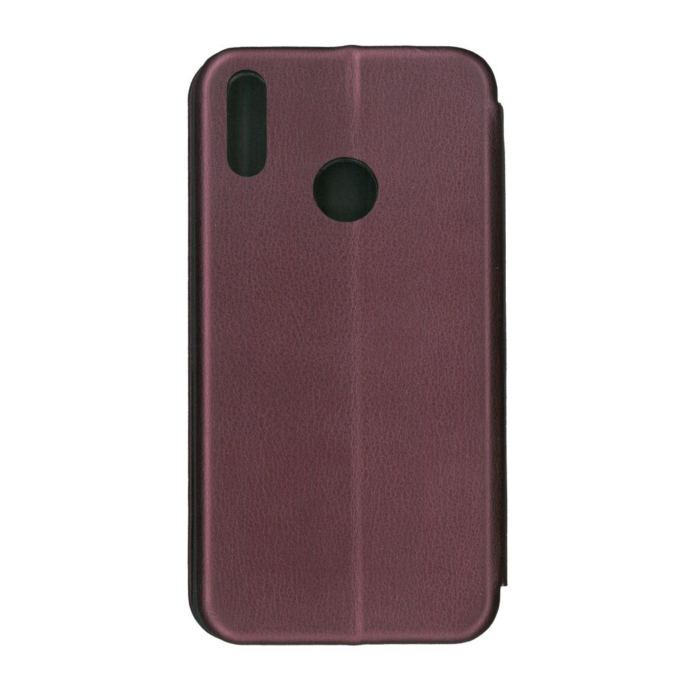 Husa flip tip carte 360 de grade Visiniu, pentru Huawei Y7 Prime 2019- EuroCELL