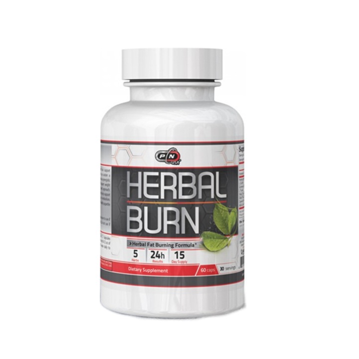 Pure Nutrition, Herbal Burn, étvágycsökkentő, zsírégető hatás, 60 kapszula