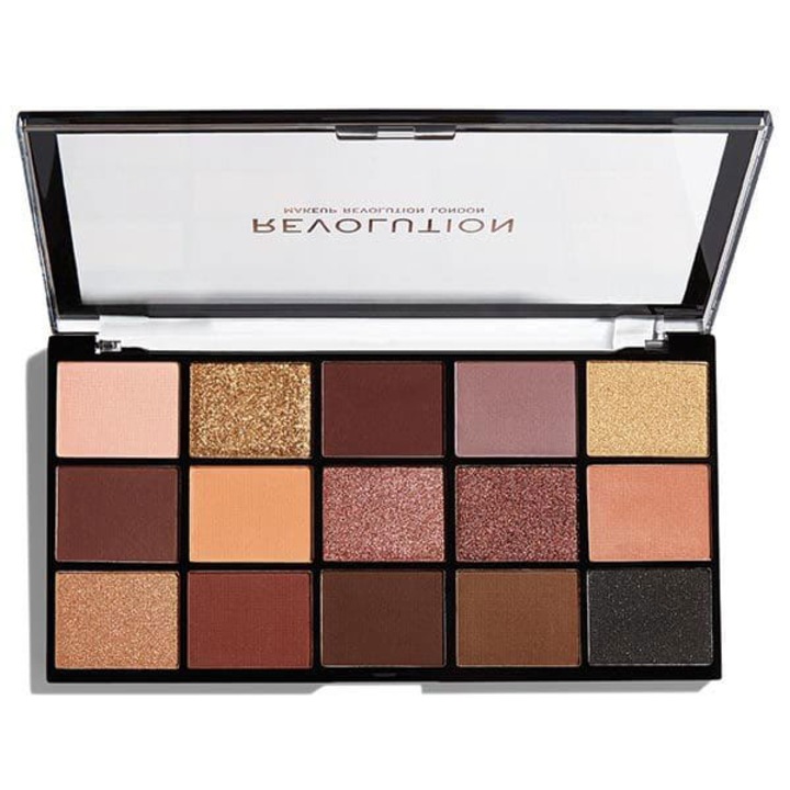 Paleta de farduri Makeup Revolution - Re-Loaded Palette - Velvet Rose, 15 Nuante