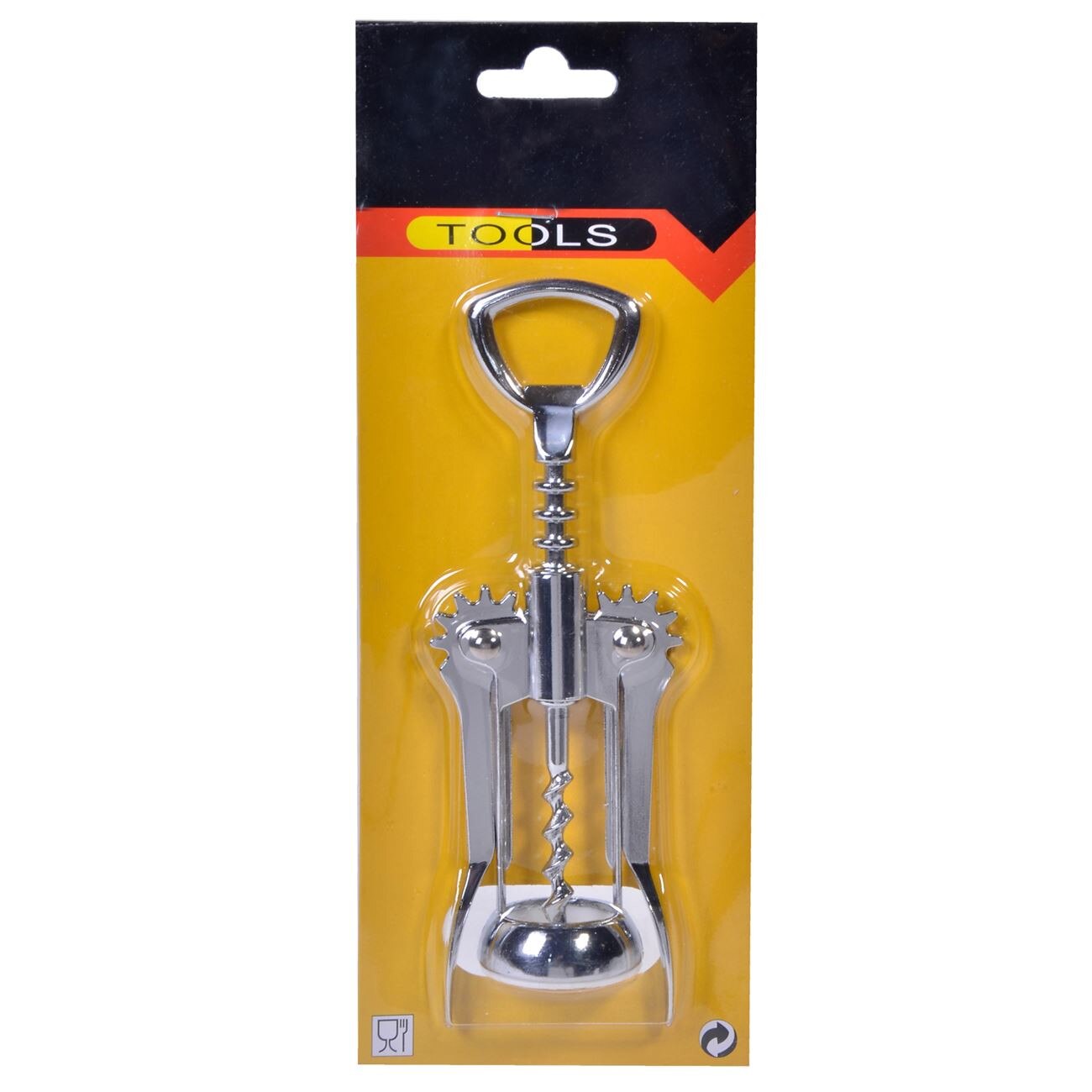 Tirbuson metalic, Zola®, metalic, argintiu, 17 cm
