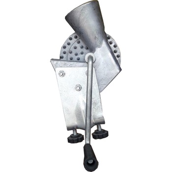 Masina manuala de curatat porumb din aliaj de aluminiu, curatatoare manuala, 2 menghine de prindere, Gri metalic Masina manuala de curatat porumb din aliaj de aluminiu, curatatoare manuala, 2 menghine de prindere, Gri metalic