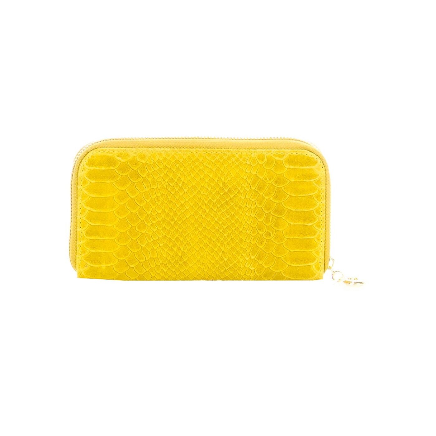 Portofel din piele, JESSICA, EMILIO MASI, galben, 10x20x2 cm