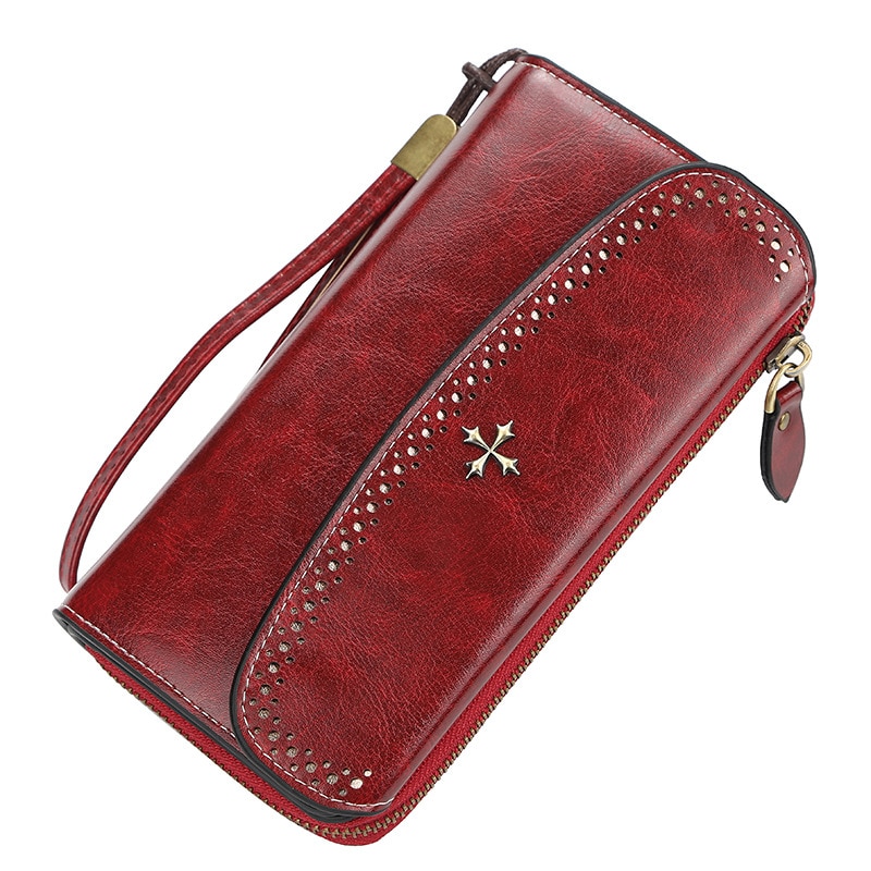 Portofel dama Baellerry BTG-623ZX-N1630 , Rosu , Piele