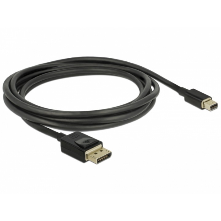 Кабел Mini DisplayPort - DisplayPort 8K 60Hz, 2m, certificate DP 8K, M-M, Delock 84928