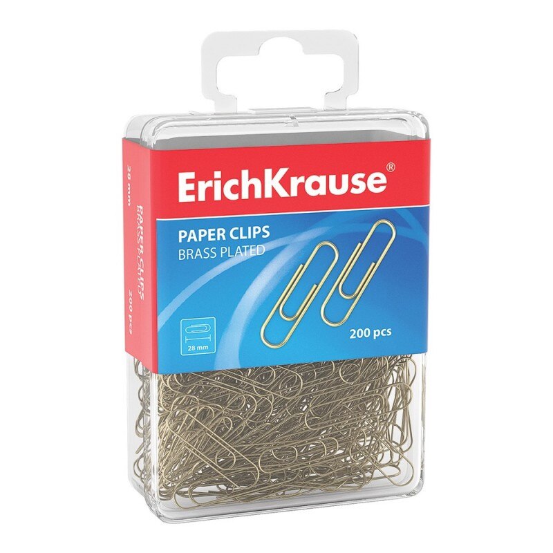 Agrafe de birou alamite Erichkrause 28 mm 200 buc/cutie