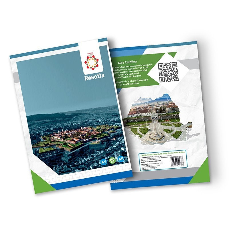 Caiet A5 Rosetta 80 file Cetatea Alba Carolina, Matematica
