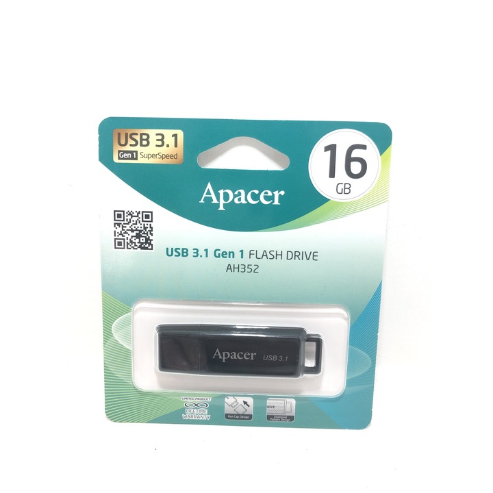 USB памет 3.1 Gen1 flash drive 16GB Черна