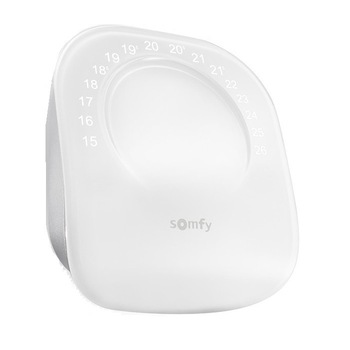 Termostat inteligent Somfy cu senzor de umiditate incorporat, Wi-Fi, comunicare radio, control prin aplicatia dedicata de mobil Termostat inteligent Somfy cu senzor de umiditate incorporat, Wi-Fi, comunicare radio, control prin aplicatia dedicata de mobil