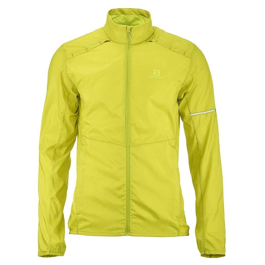 Geaca Alergare Salomon Agile Wind Jacket Barbati Galben L eMAG.ro