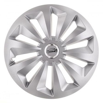 Set 4 capace ART 15 inch, Ring Fox cu inel cromat din material ABS durabil cu standarde de calitate Set 4 capace ART 15 inch, Ring Fox cu inel cromat din material ABS durabil cu standarde de calitate