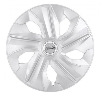 Set 4 capace ART 15 inch, Ring Luna cu inel cromat din material ABS durabil cu standarde de calitate Set 4 capace ART 15 inch, Ring Luna cu inel cromat din material ABS durabil cu standarde de calitate